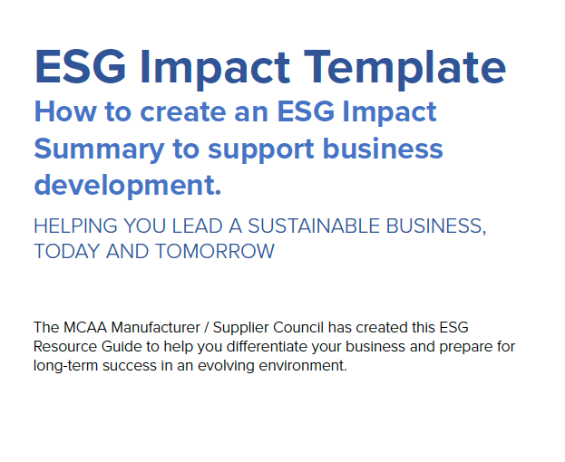 ESG Impact Template